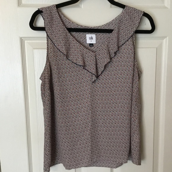 CAbi Stellar #3983 Sleeveless Ruffle Top - M - Picture 4 of 9